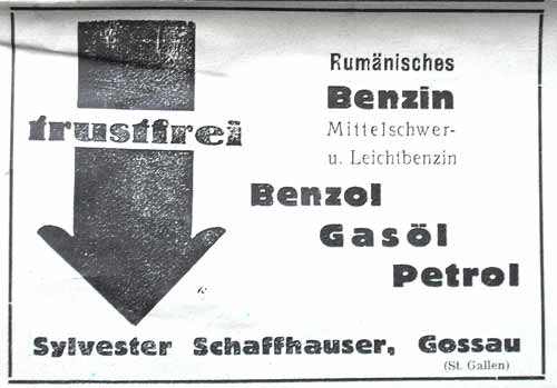 Diverse Oelfirmen in der Schweiz - 1932