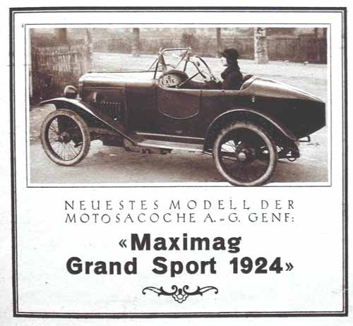 Schweizer Werbung Motosacoche 1924