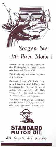 Standard Oil in der Schweiz - 1929